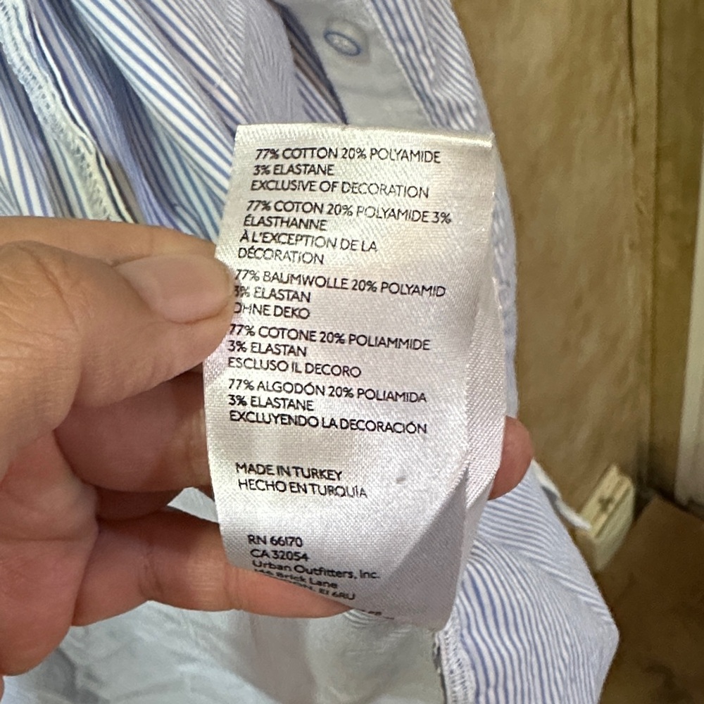 Maeve Light Blue Button Down Shirt - Picture 3 of 4
